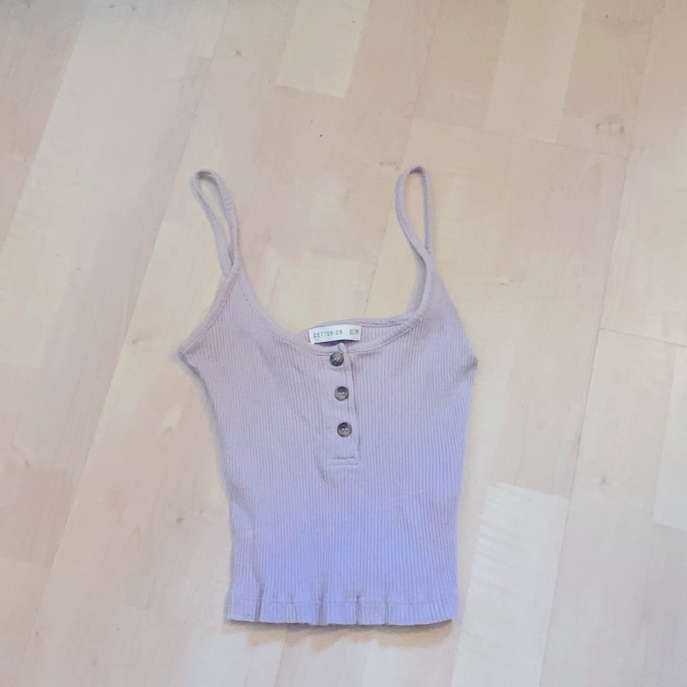 Cotton On Purple Cropped Tank
